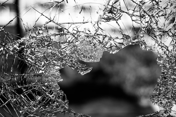 Smash And Grab Broken Car Window
